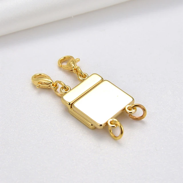 2 Pcs DIY Jewelry Clasp Necklace Separator Layering Clasps Single Chain