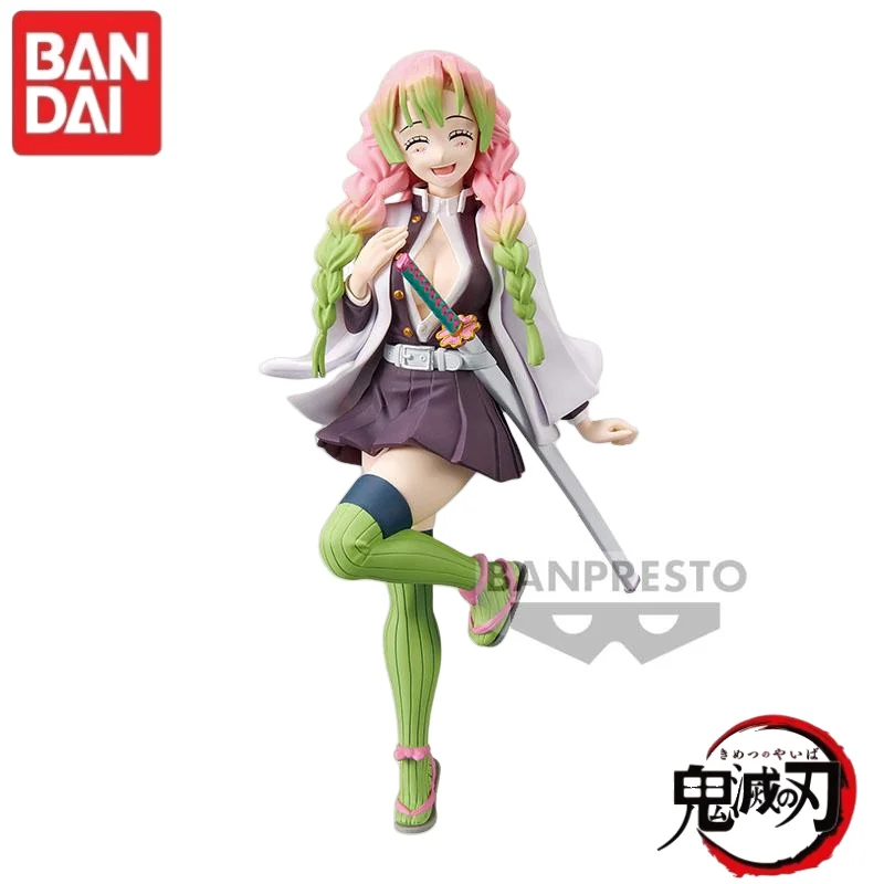 Original Bandai Anime Character Collectible Figure - Agatsuma Zenitsu, Tokitou Muichirou, Kamado Tanjiro, and Kanroji Mitsuri