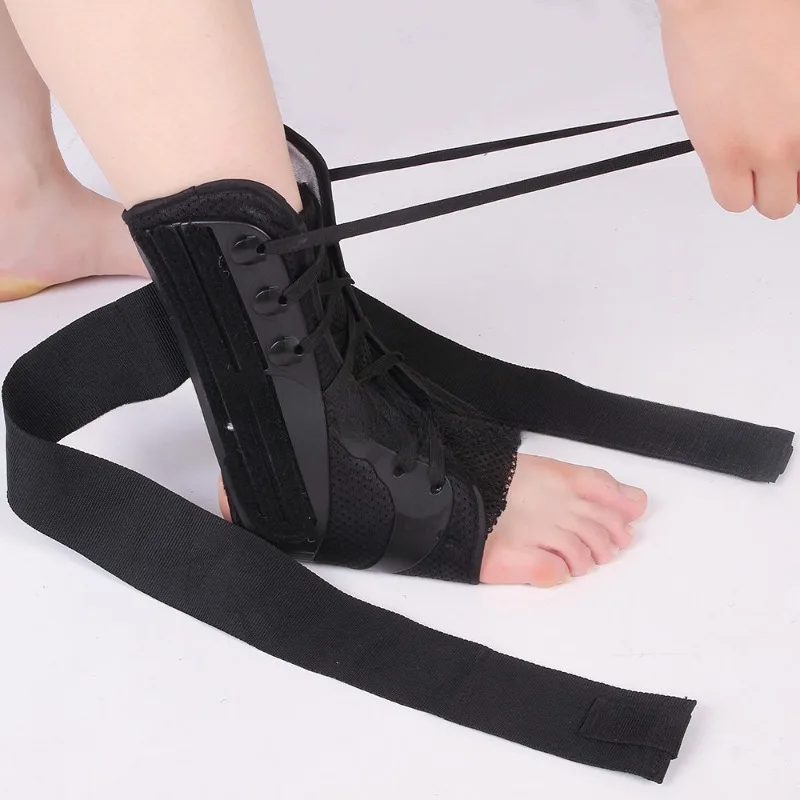 Steel plate support for ankle sprain and fracture fixation, ankle joint compression bandage for ankle protection adjustable hip knee ankle foot joint fracture fixation protector lower limb bracket waist and leg protection knee orthosis