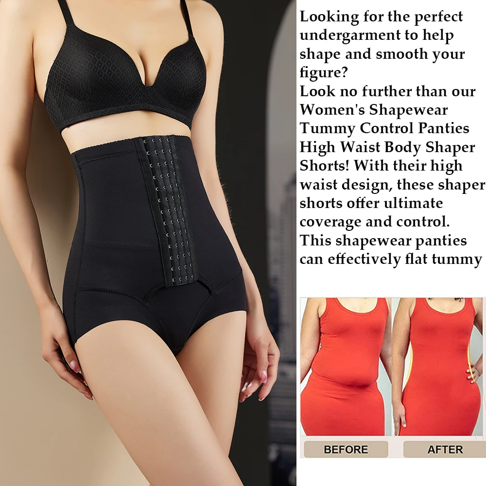 High Waist Shapewear Tummy Control Panties Reducing and Shaping Flat Tummy Body Shaper Underwear