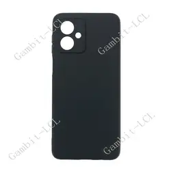 Premium Silicone Protective Case for Motorola Moto G Series - Durable TPU Back Cover (Black)