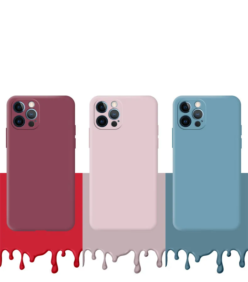 Elegant Fine Hole Silicone Matte Phone Case - Soft Protective Bumper Back Cover