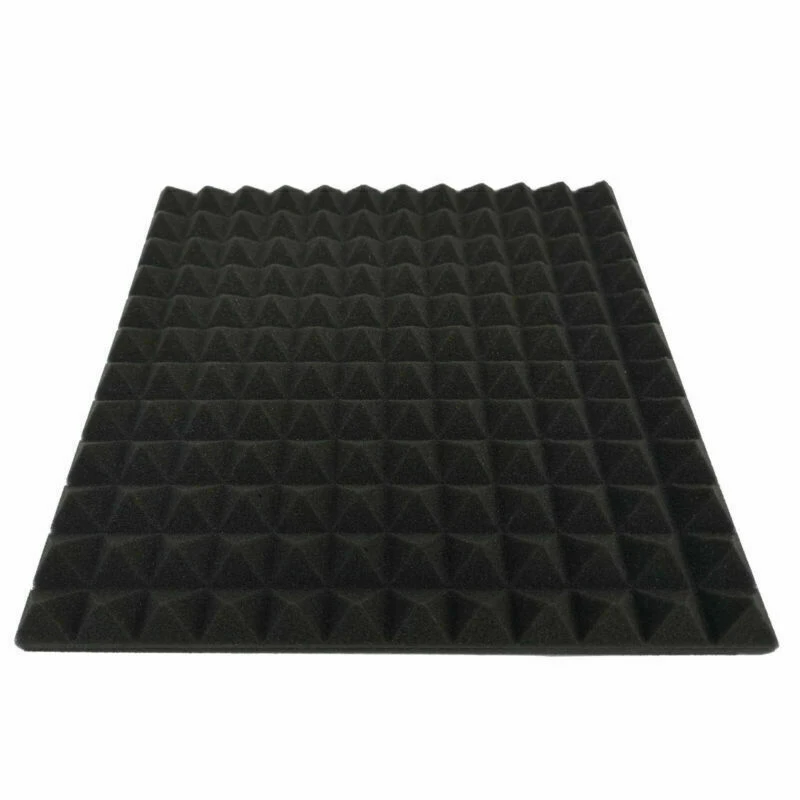 12 Pack Pyramid Shape Soundproof Foam Sound Proof Padding Treatment Panel For Echo Bass Insulation