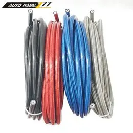 Motorcycle AN3 5m/lot braided Stainless Steel PTFE brake line hose FLUID HYDRAULIC hose PTFE brake line Gas Oil Fuel tube pipe brake pipe hose fuel gas line hose motorcycle brake hose