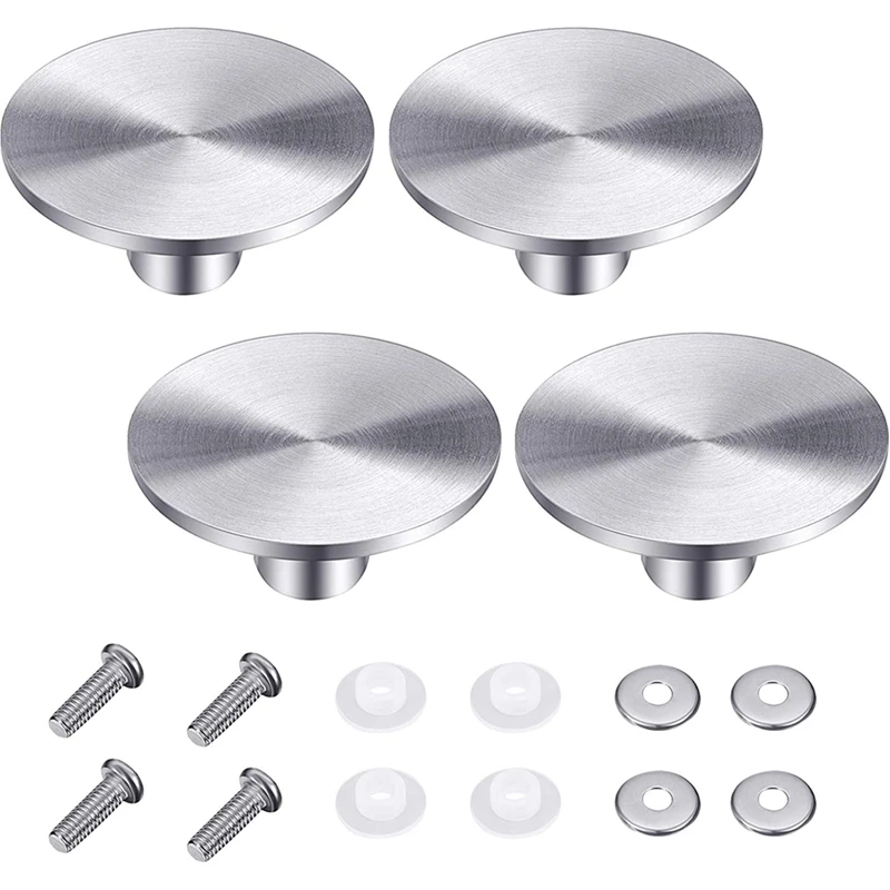 4 Sets Dutch Oven Knob Stainless Steel Replacement Knob Pot Lid Handle