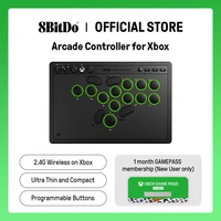 8BitDo All-Button Wireless Arcade Controller for Xbox Series X|S & Windows, Low-profile Mechanical Switches, RGB Lighting