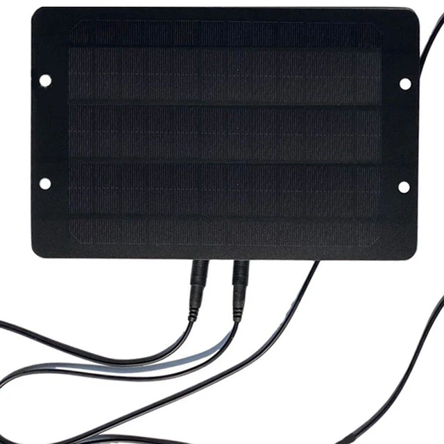 Solar Powered Fan 12V 10W Waterproof Dual Exhaust Fan For Camping Greenhouse Electric Ventilation Fan With Protective Net 5