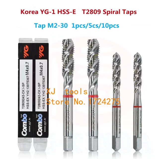 Master Tap And Die Set YG1 TG836SET8 - 8-Piece HSS-Ex TiCN Coated