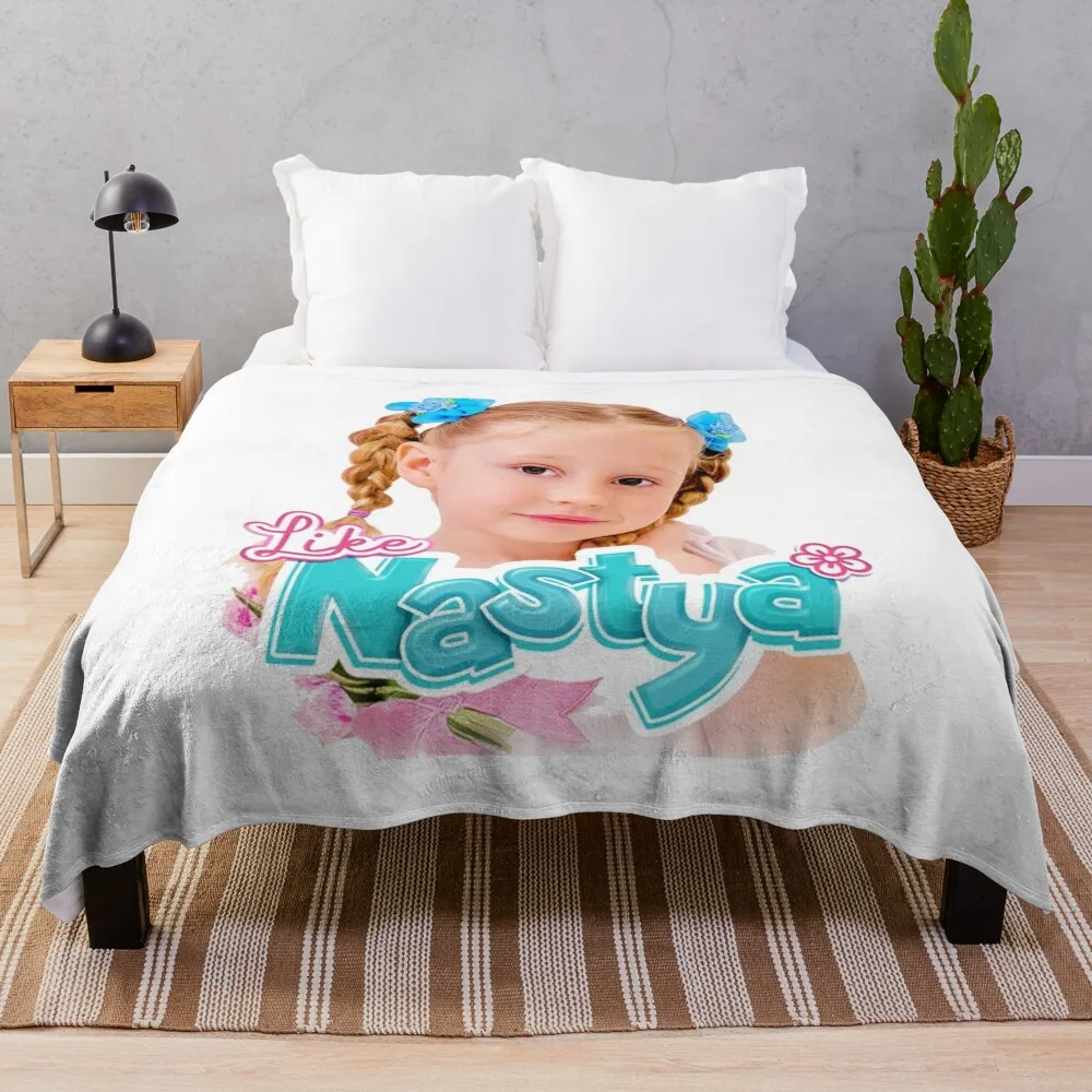 

Like Nastya Throw Blanket Bed Fashionable heavy to sleep Loose Blankets