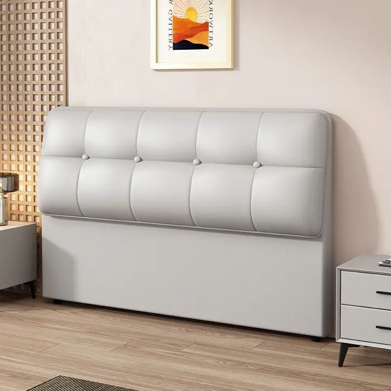 Light luxury bedside back modern simple pine headboard soft bag cream wind double Internet celebrity technology cloth backrest