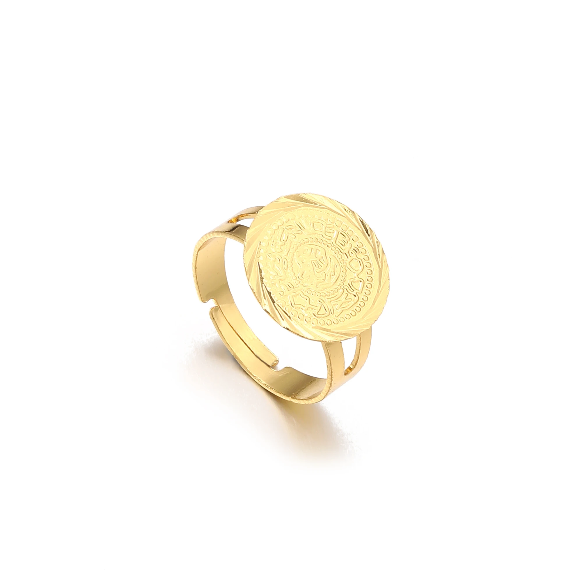 Germany Spain France Coin Money Sign Women Arab Africa Europe Ring Coin Jewelry