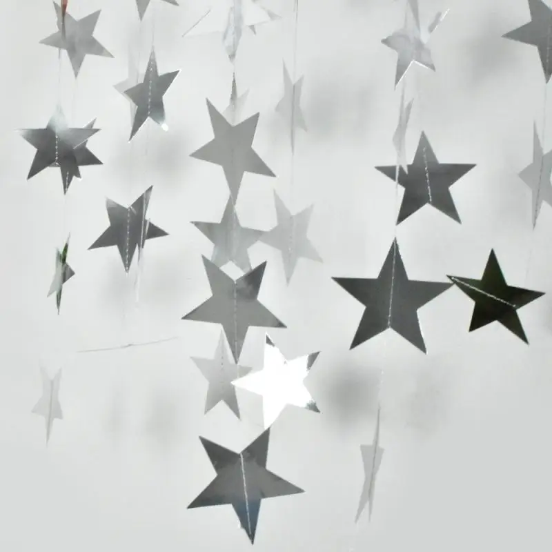 10~40PCS Star Disc Party Flower Durable Photo Background 4 Meters 6 Optional Birthday Party Decorations Sewing Paper Flower 2