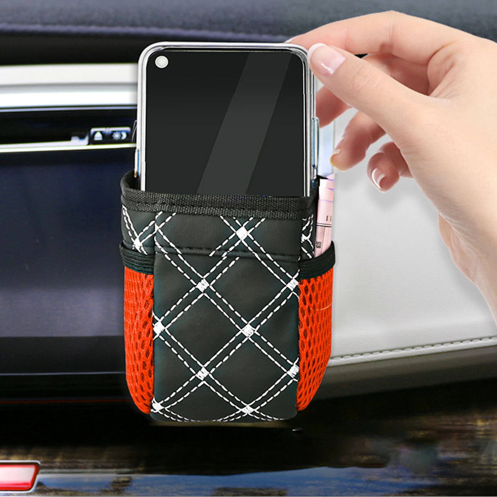 Organisateur Universel Pour Évent De Voiture, Noir, Boîtier