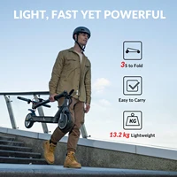 Trottinette électrique 5TH WHEEL, pneus pleins de 8,5 pouces, puissance de pointe de 500 W, vitesse de 25 km/h, autonomie de 32-35 km, clignotants, 36V 7,5AH 5