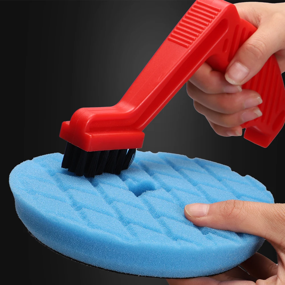 Polishing Disc Sponge Cleaning Brush Remove Wax Residue Foam Pad Vehicle Washing Tool 1pc