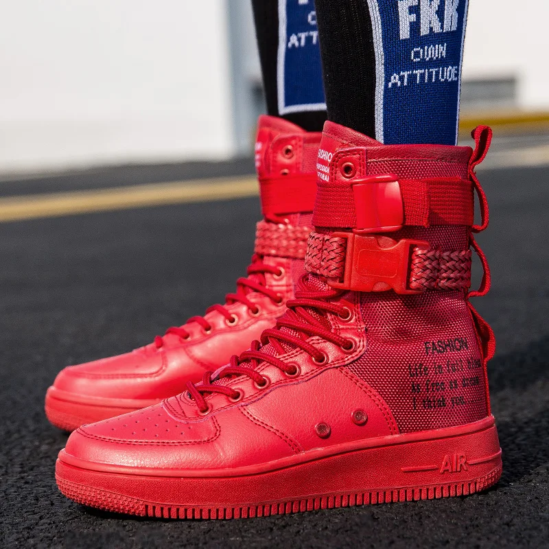 فاسق نمط البرتقال أحذية عالية زوجين الشارع الشهير...