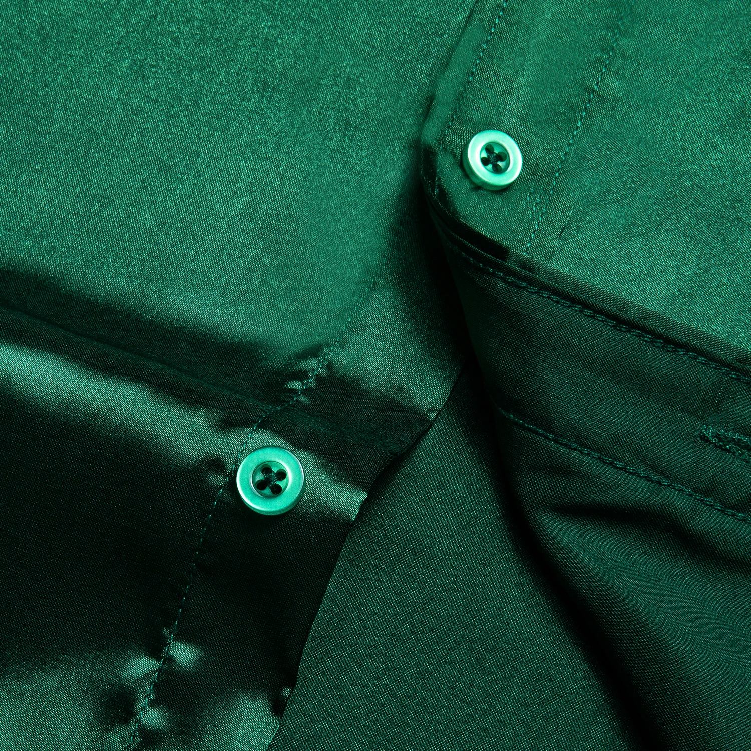 Mens Dress Shirt Green Plaid Splicing Contrasting Colors Long Sleeve Shirts For Men Designer Stretch Satin Tuxedo Shirt