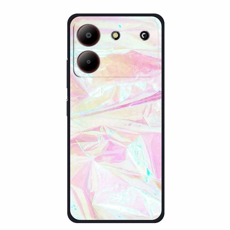 Marble TPU Soft Silicone Back Cover - Colorful Phone Case