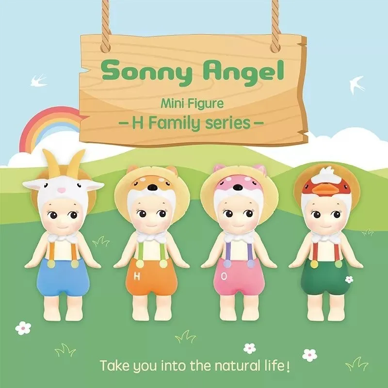 

Миниатюрные фигурки Sonny Angel глухая коробка H серии семья, сюрприз, загадочная желаемая жизнь, Детские выгодные украшения, игрушки, рождественский подарок
