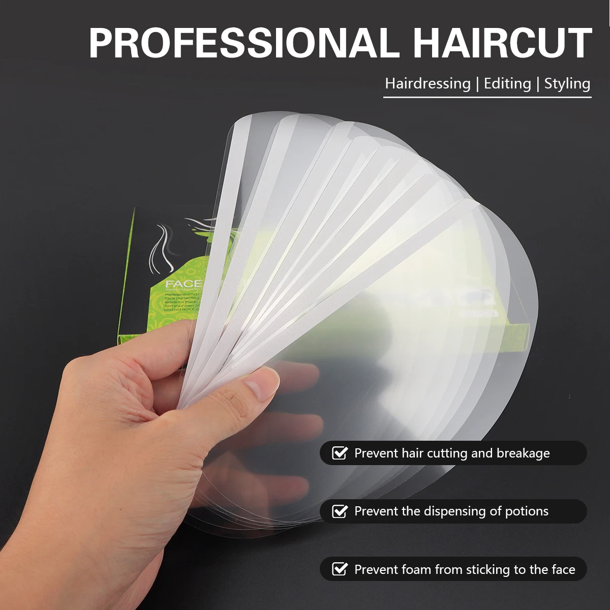 Disposable Face Shields 50Pcs For Barber Hairdressing