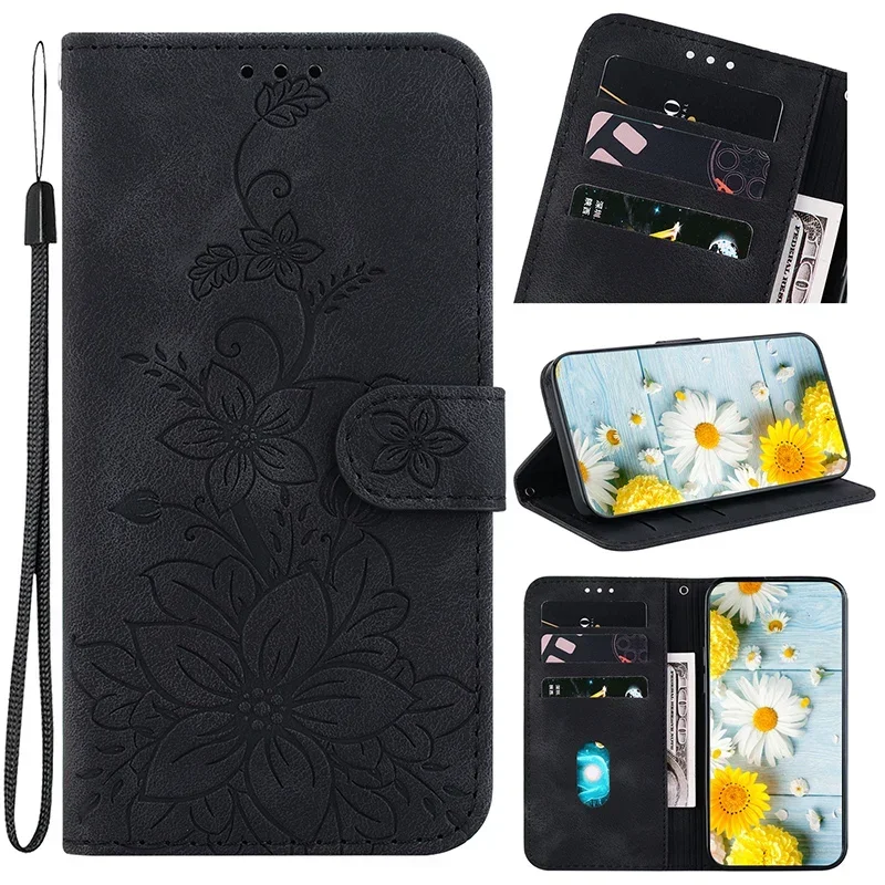 Luxurious Leather Stand Flip Wallet Case for OPPO Reno Series – Premium Protection Cover