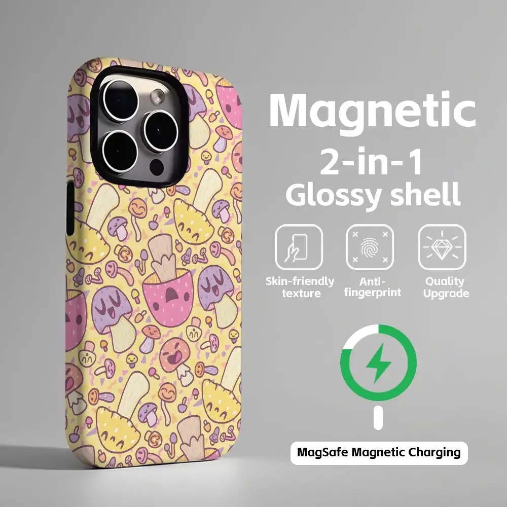 Cute Animals Magnetic 2-in-1 Glossy Phone Case