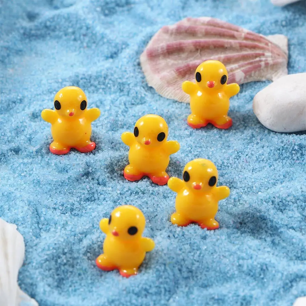 

10/20Pcs Small Doll Home Decor Yellow Duck Craft Miniatures Figurines Micro Landscape Fairy Garden Ornaments