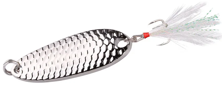 Description Picture 6 of itemColorful  Gold  Silver Metal Spoon7.5g 10g  15g 20g Fishing Hard Bait Lure Scale Pattern  Fishing Lure Pesca Bass Pike Trout