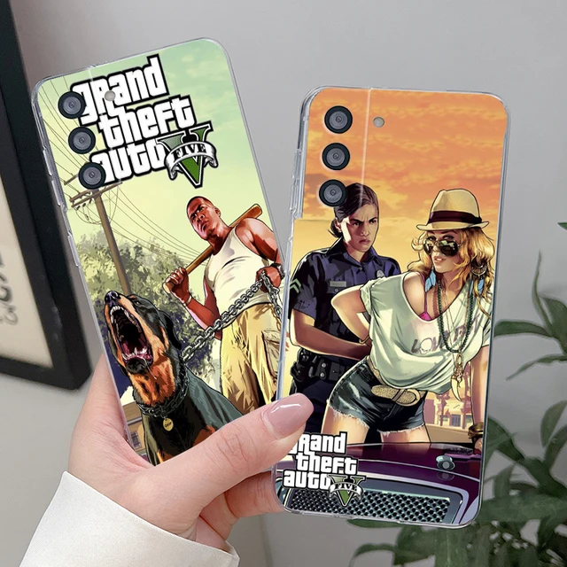 Jogo Gta 5 Caixa Do Telefone Para Samsung Galaxy S22 S21 Ultra S20 Fe S8 S9  S10e S10 Plus S10 Lite M23 5g Preto Capa Macia - Capas E Cases De Celular -  AliExpress