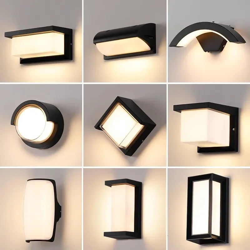 Outdoor Led Wall Lamp Motion Sensor Waterproof Wall Light Porch Lights Balcony Garden Lights Human body induction motion sensor light led light led wall lamp wall light