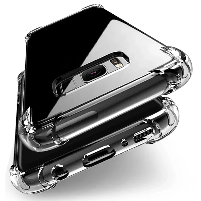 

Luxury Silicone Case For Samsung Galaxy S20 FE S10 S9 S8 Plus S10E Transparent Soft Case For Samsung Note 8 9 10 Lite Shockproof