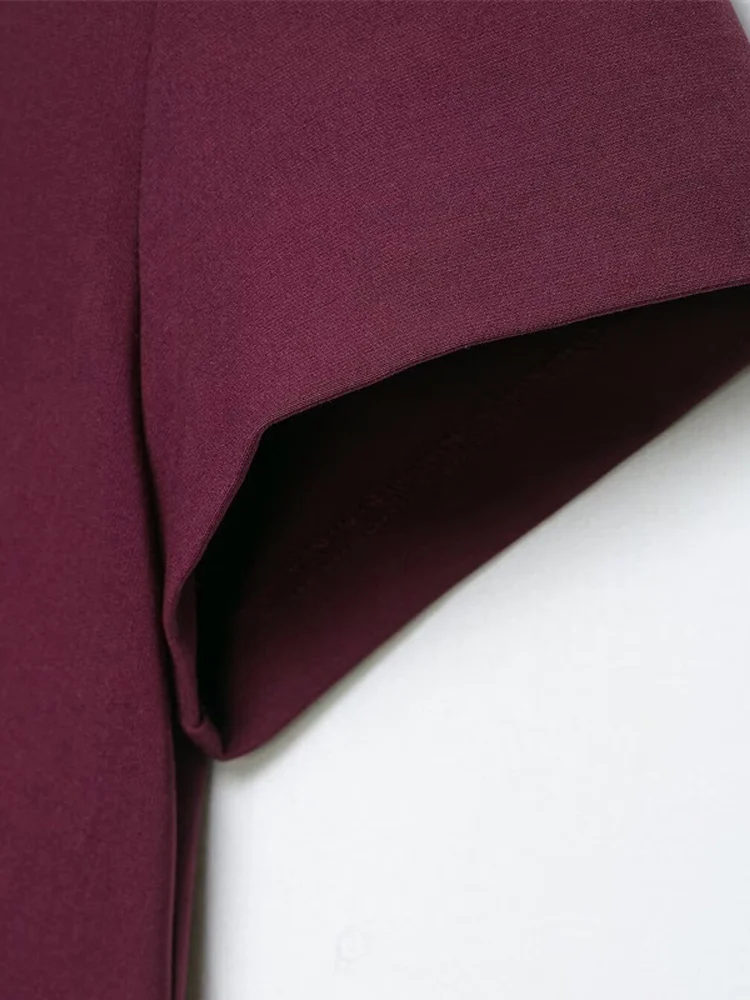 Kurzärmliges Ballon-Plissee-Minikleid für Damen, Rundhals-Abendkleid mit Taillenschnürung, Schlankes Cocktailkleid, Frühlings-Chic-Damenrobe