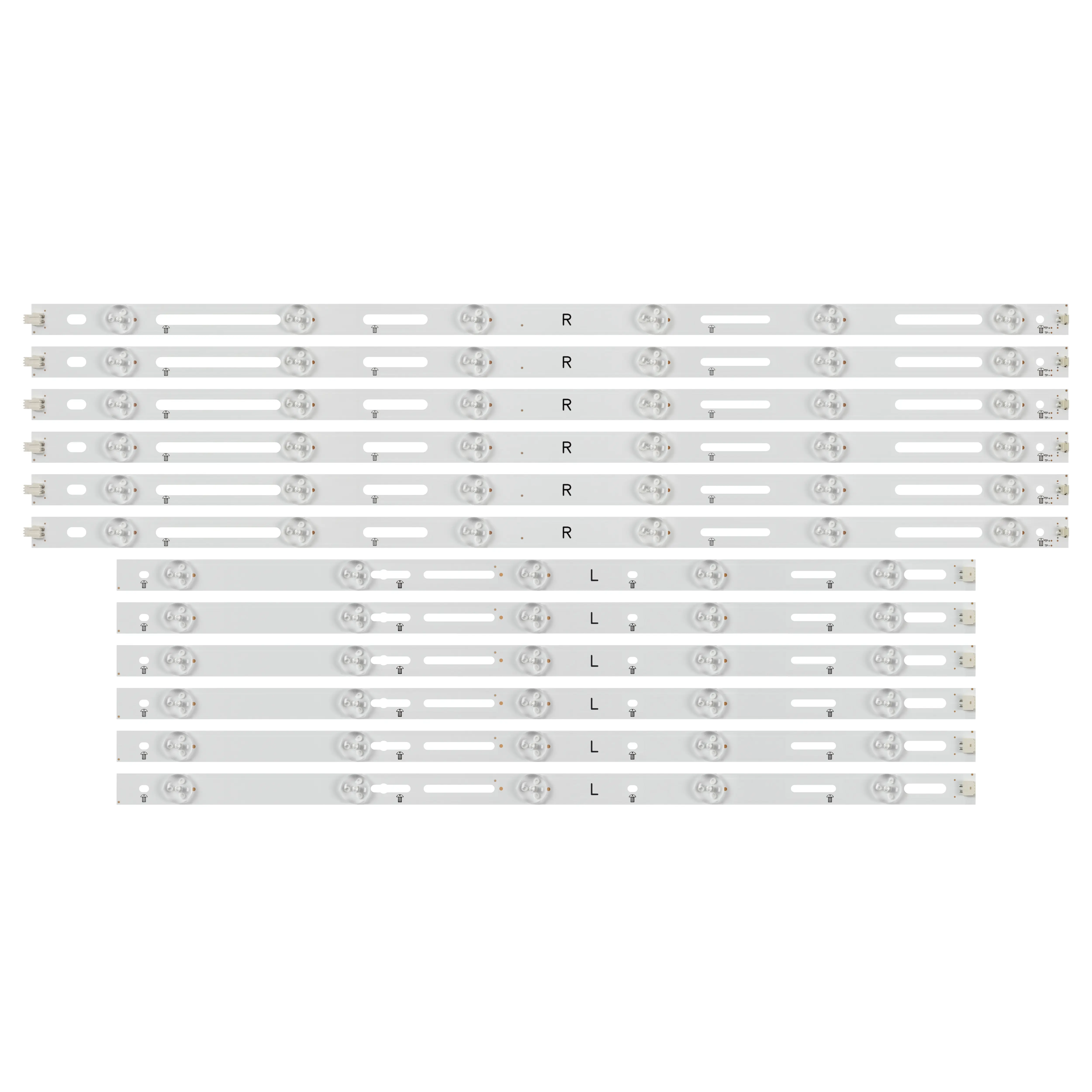 Conjunto = 12 Pcs Led Backlight para Le50d1452 T5002s 50pff3655 t3 Ld50v02s Lb-pf3528-gjd2p5c506x11-r L-h b Leds Mais Leds