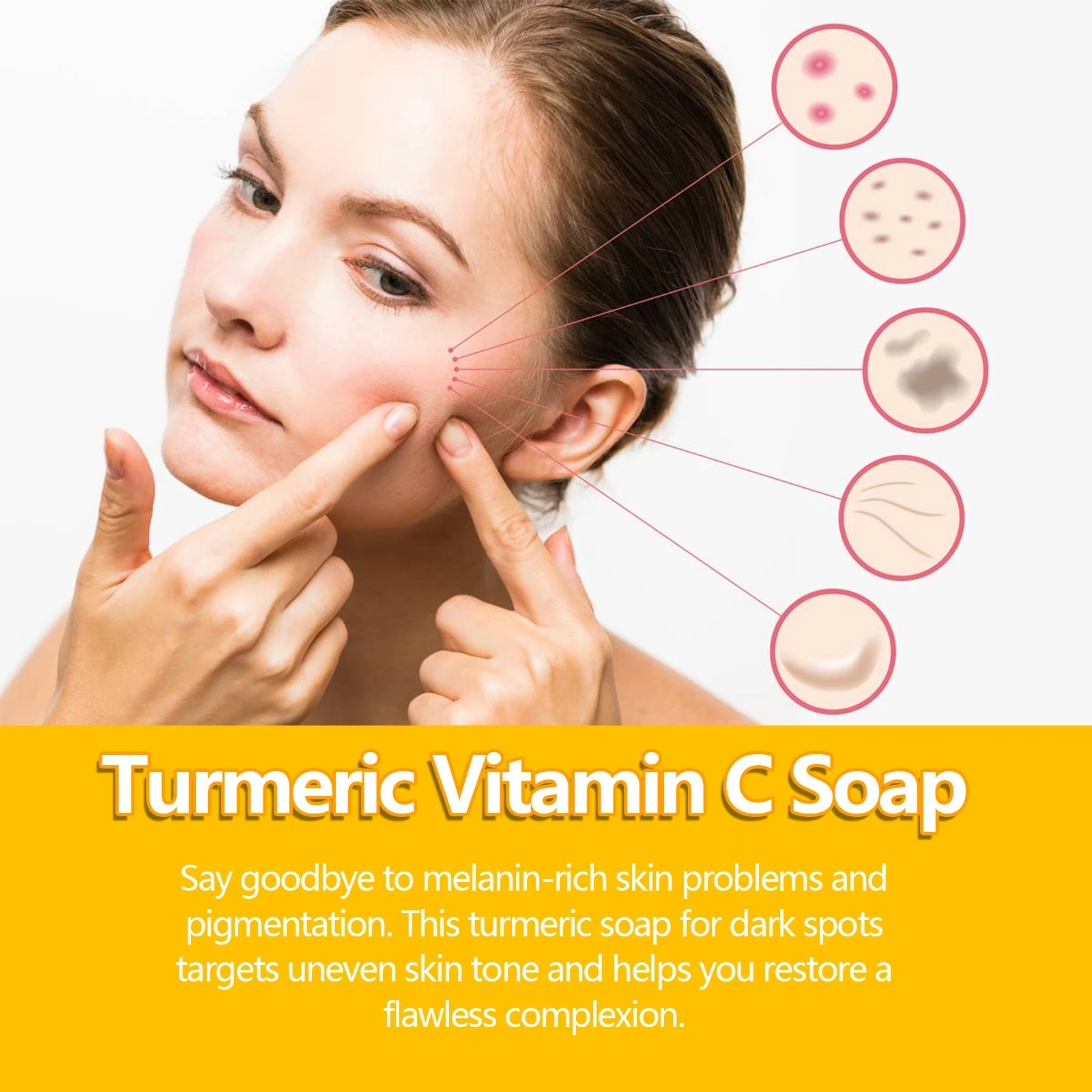 Turmeric Cleansing Soap for Skin Brightening and Acne Care