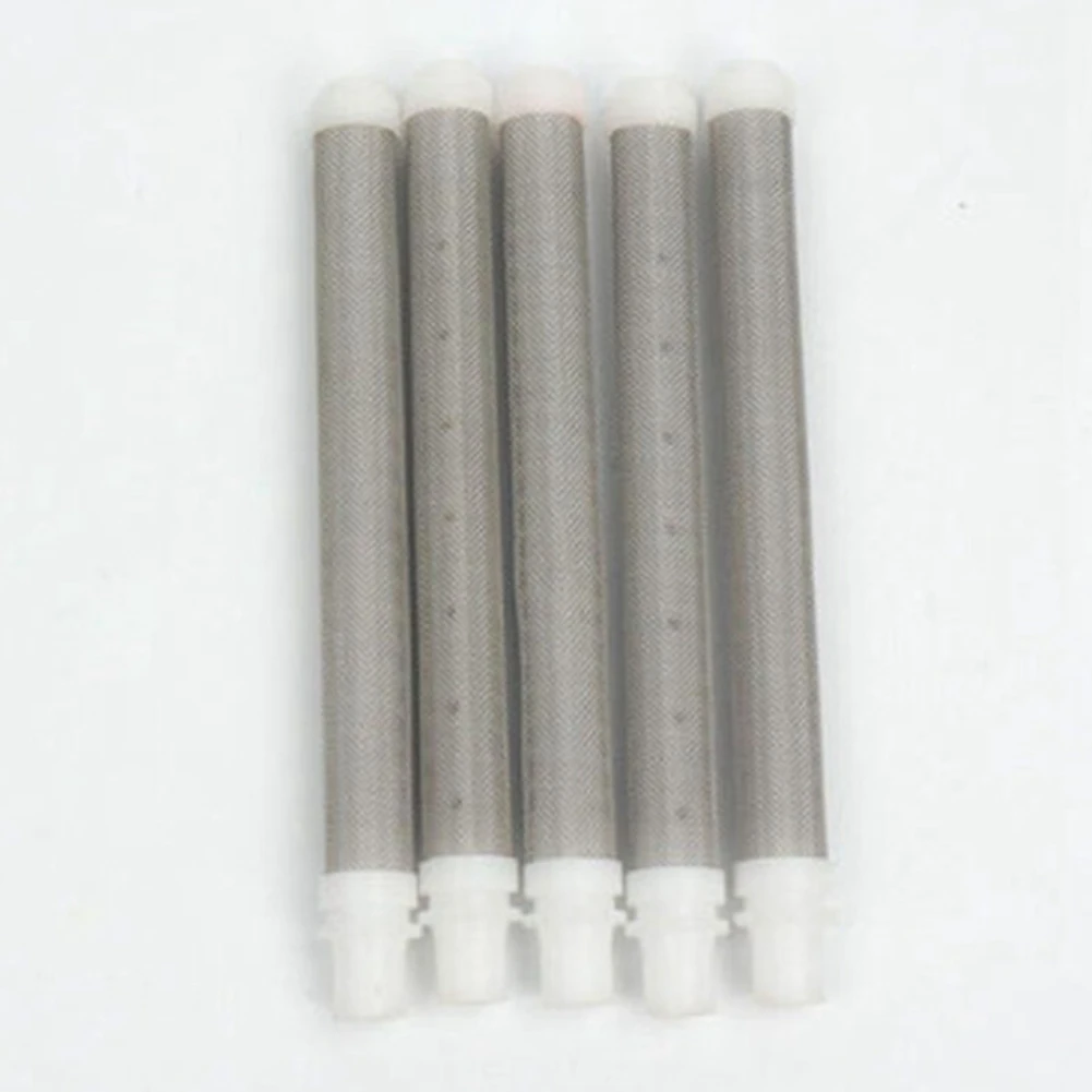 5-Pack 30 Mesh Airless Spray Tool Filter Inserts, 304 RVS Groene Filter