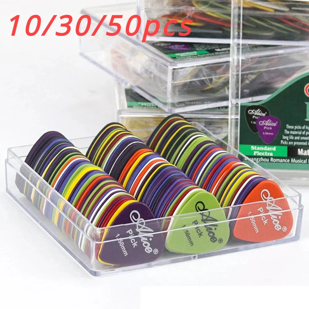 Pick Guitar Accessories 10/30/50Pcs Thickness 0.96 Mm Alice Acoustic Electric Bass Pick Mediator Guitar guitar picks