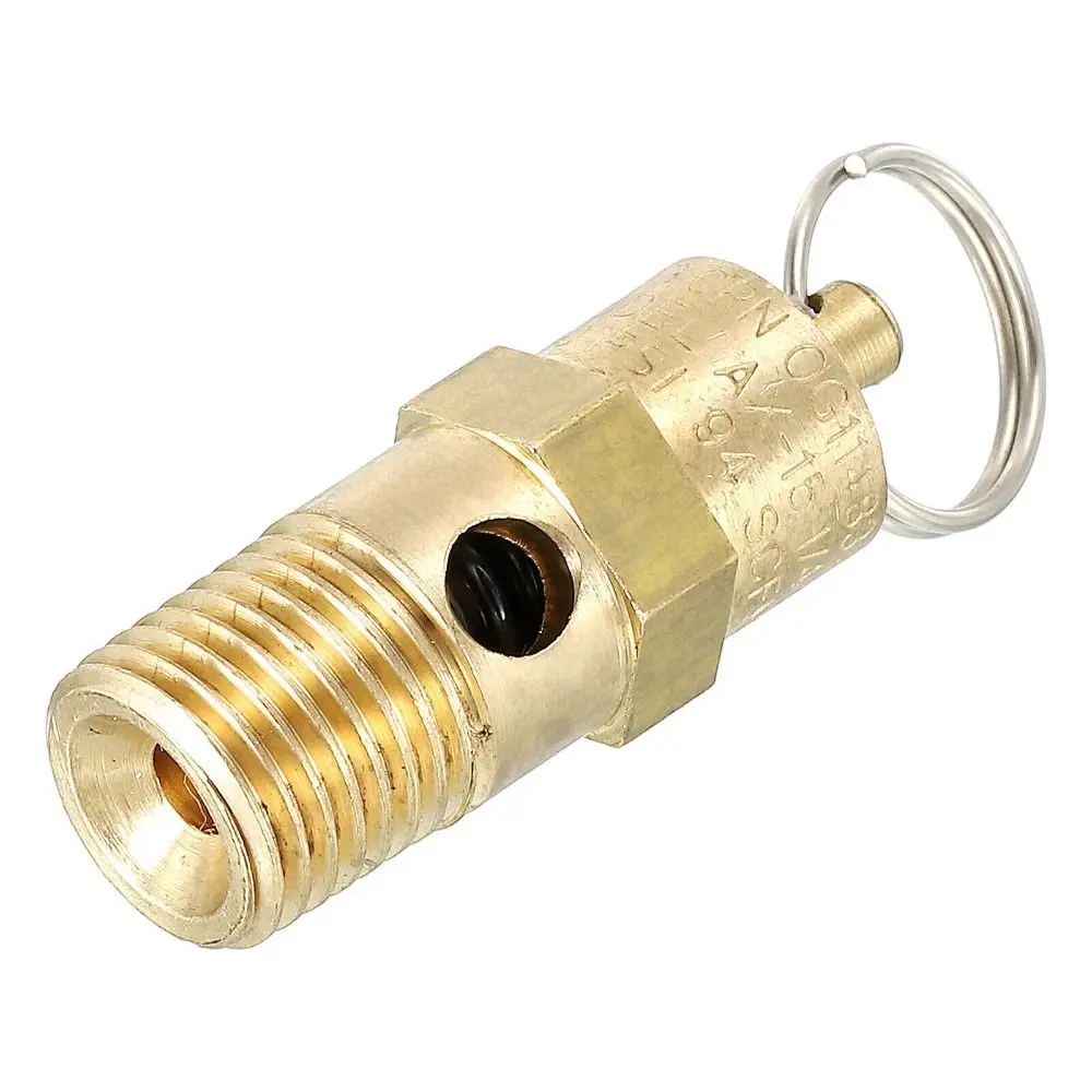 

2Pcs 1/4 Safety Valve Set Control Pressure Release Valve Spring Male NPT Exhaust valve Multiple PSI
