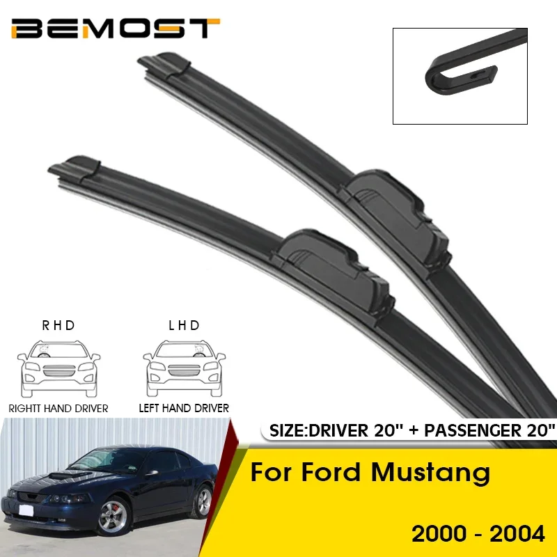 

Car Wiper Blades For Ford Mustang 2000 2001 2002 2003 2004 Windshield Windscreen Front Window Blades 20"+20" Car Accessories