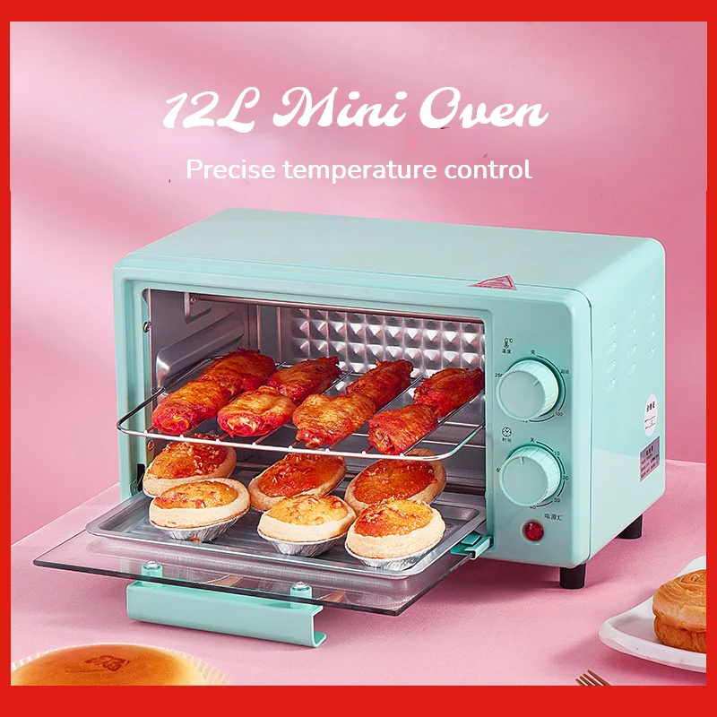 SLG 12L Mini Multifunctional Household Double-layer Automatic Baking Oven 800w Rated Voltage 110V Pink SLG 12L Mini Multifunctional Household Double-layer Automatic Baking Oven 800w Rated Voltage 110V Pink