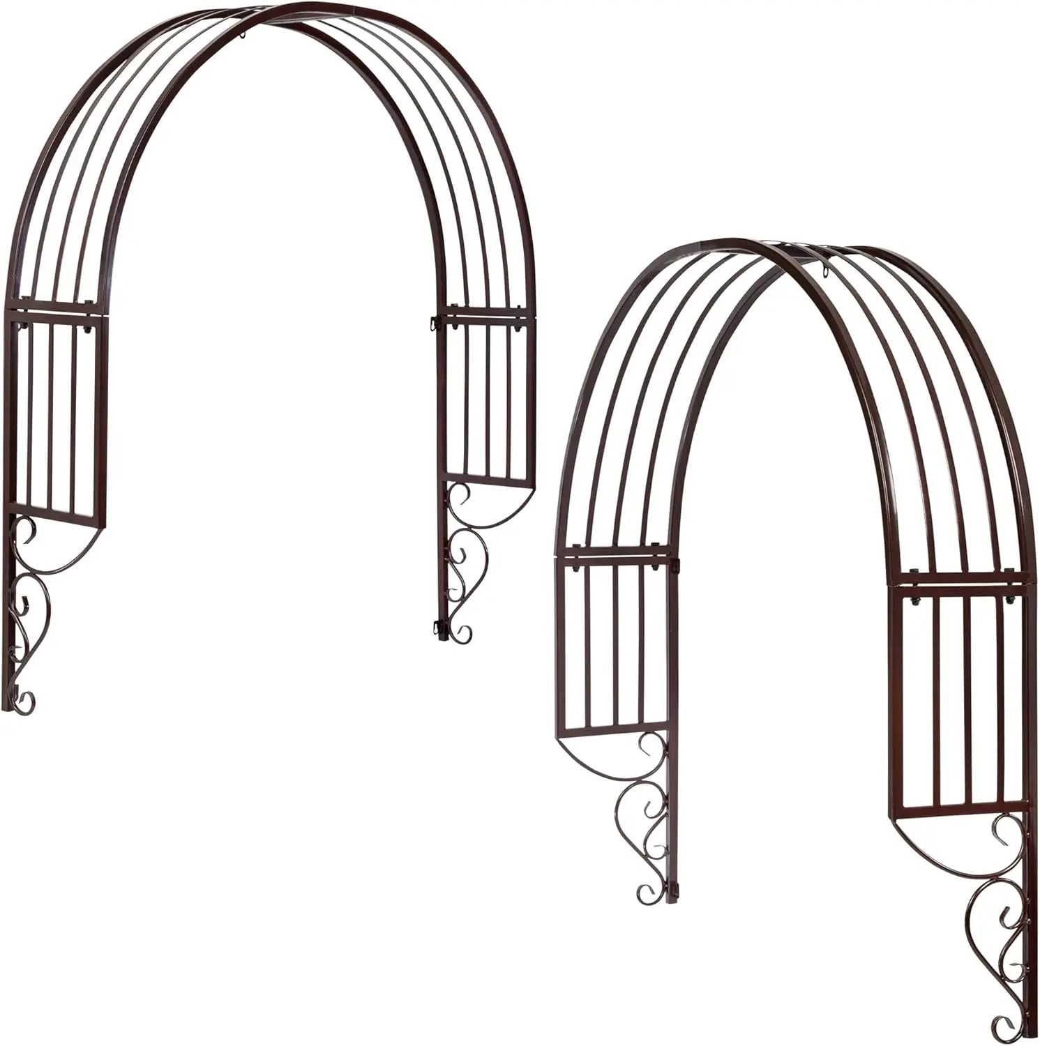 FZ91579 Thornbury Ornamental metal Garden Window Trellis, Set of 2