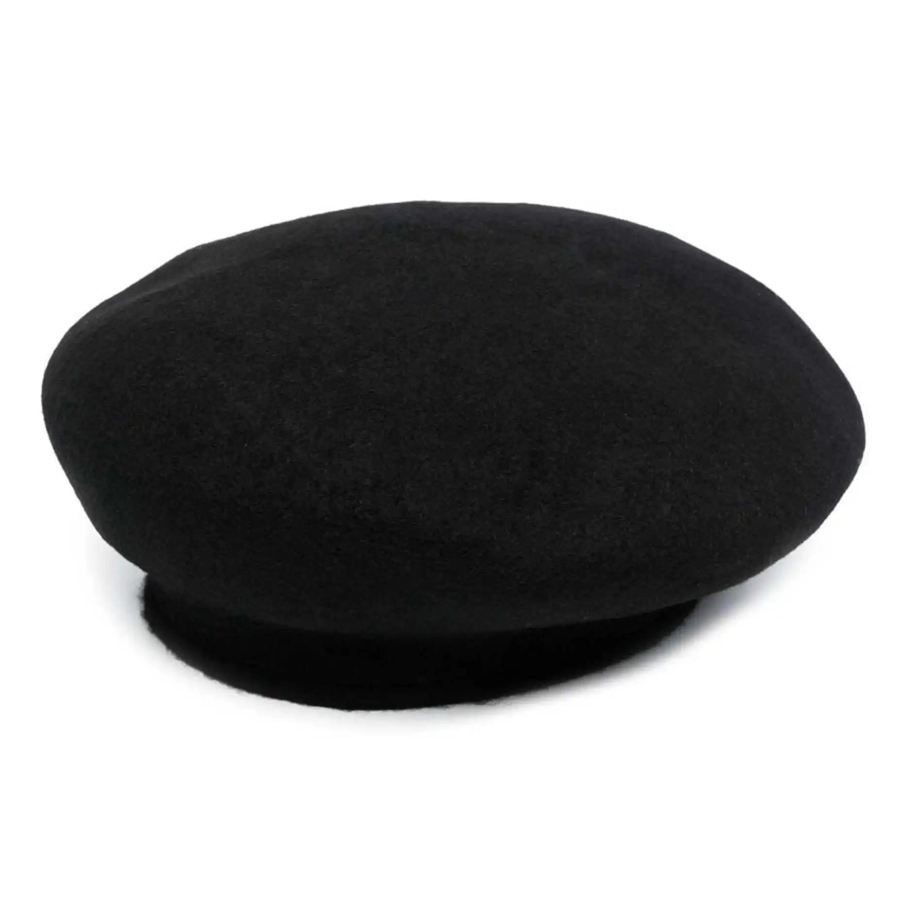 YOJI OOAK WOOl knitted wool black hat by Japanese designer fashion men's beret