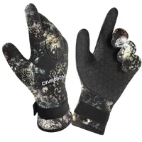 3mm/5mm Diving Gloves Anti Slip Wear-resistant Camouflage Anti Sting Gloves Catching Fish Winter Swimming Diving Gloves 1