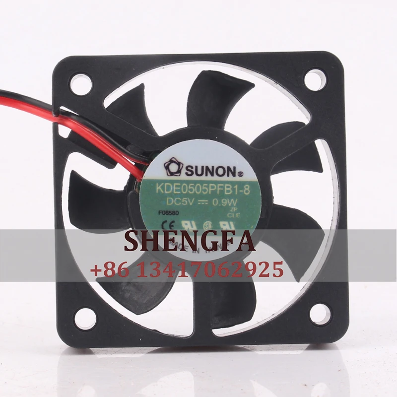 

SUNON KDE0505PFB1-8 Case Cooling Fan DC5V 0.9W 50X50X10CM 5CM 5010 2-wire Industrial Ventilation Centrifugal Brushless