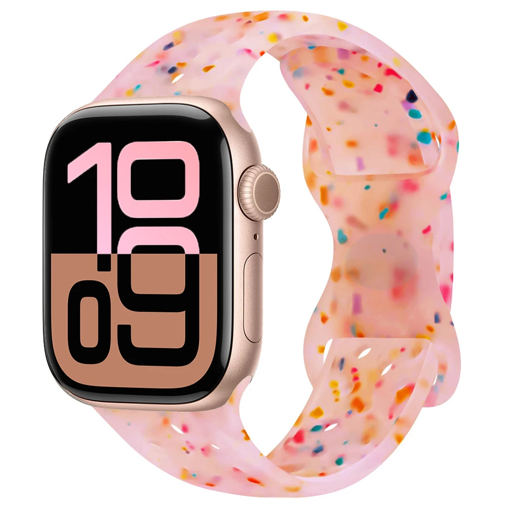 Premium Soft Silicone Band with Metal Buckle