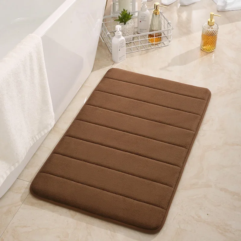

Absorbent Super Memory Mat Foam Non Carpet Slip Bathroom Bathtub Rug Floor Rugs Shower Tapete Banheiro Home Decorations