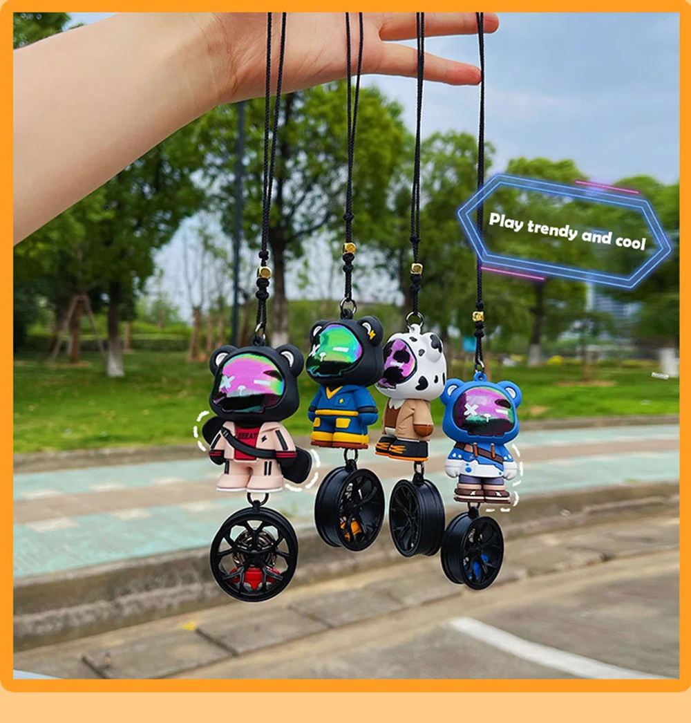 Cartoon Bear Toy Car Decoration High End Tire Wheel Auto Rearview Couple Pocket Gift Accessories Sfe380a0fa7354e3e9124b521289f6fa1m