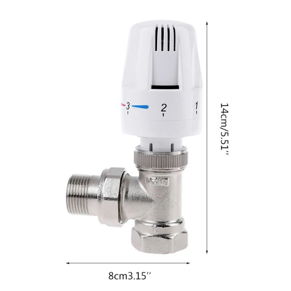 

DN15 DN20 Automatic Thermostatic Radiator Valve G1/2" G3/4" Special Angle Valve For Floor Heating Copper Radiator Thermostat