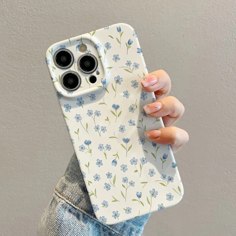 Cute Floral Pattern Hard PC Phone Case Cover