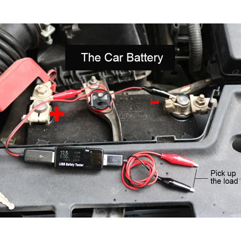 50cm Red And Black Wire Alligator Test Clips To USB Female Connector Power Adapter Supply