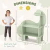 Kids Bookshelf, 3-Tier Toddler Montessori Shelf Book Rack, Toy and Book Storage for Kids, Wooden Children’s Bookcase 5